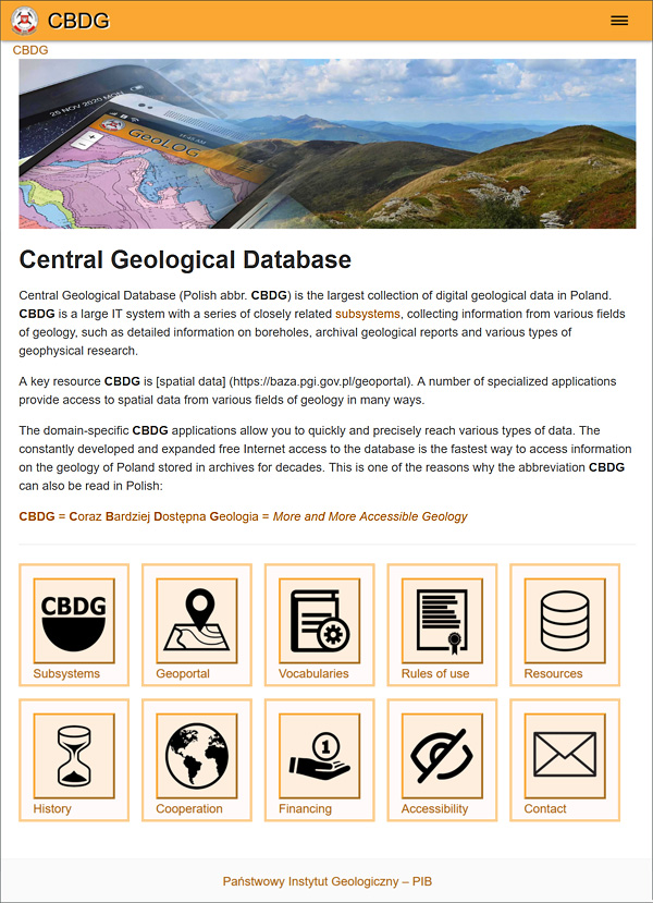 New CBDG home page