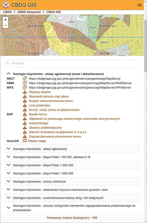 Nowe i aktualizowane atlasy geologiczno-inżynierskie w CBDG GIS